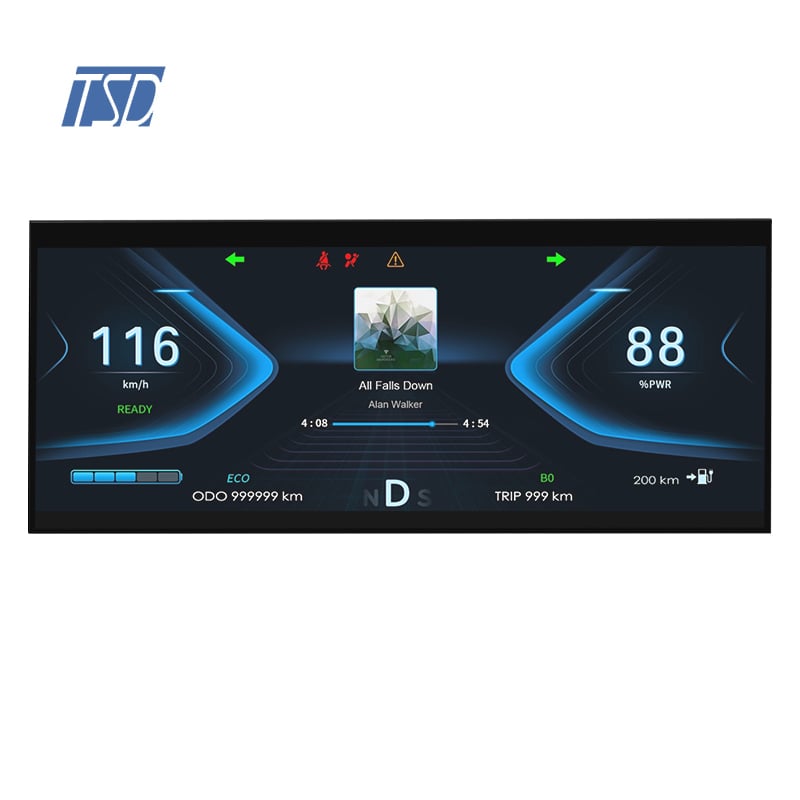 شاشة مقاس 10.3 بوصة بدقة 1920*720 IPS، واجهة LVDS، وحدة عرض TFT LCD سطوع 1000 نت مع منفذ HDMI