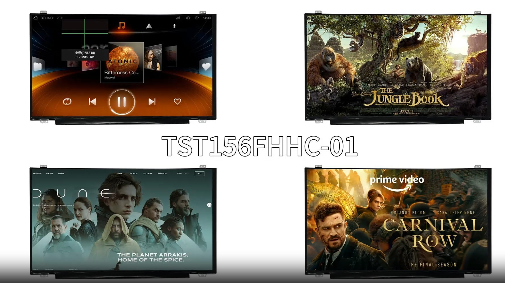 15,6 polegadas Módulos de Display LCD IPS 1920*1080 Aplicação
