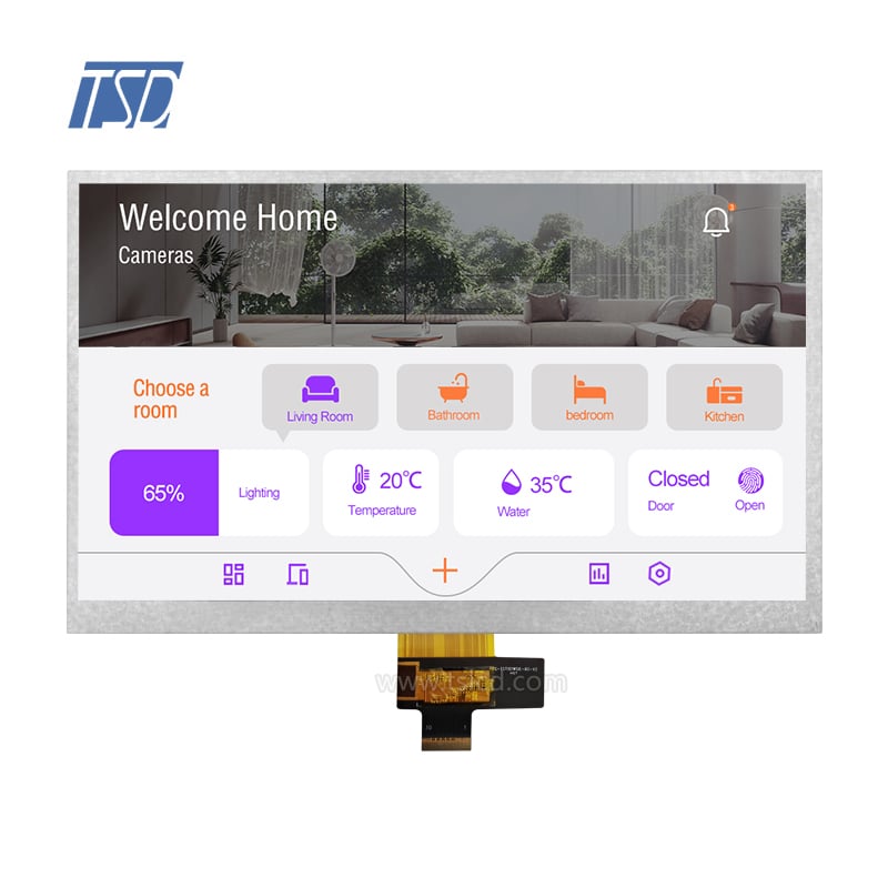 TSD 10.1'' 10.1 Pollice Interfaccia MIPI 1000nits Alta Luminosità 1024x600 Risoluzione Schermo LCD TFT IPS