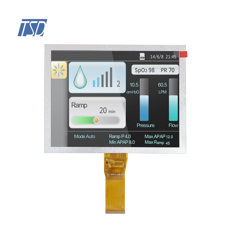 8 inch 800*600 12H RGB Interface HX8262+HX8696 IC TFT LCD Display Modules