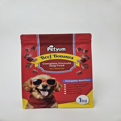 1kg Beef Formula Dog Food Packaging