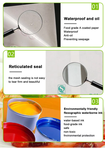 Biodegradable Packaging PE Coated Grease Proof Food Packaging Paper Sandwich Burger Wrapper Customized Logo factory