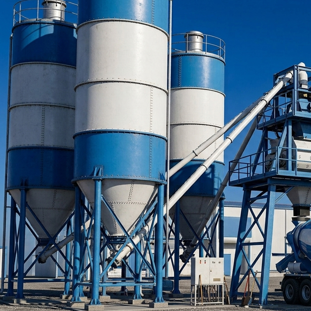Prefabricated concrete elements manufacturing plant. Looking for high-efficiency concrete mixing plants?