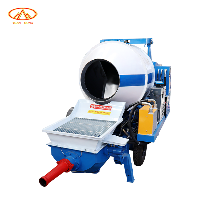 Self-loading Type Concrete Mixer Pump Automatic Feeding High Efficiency Mobile Concrete Mixer with Pump