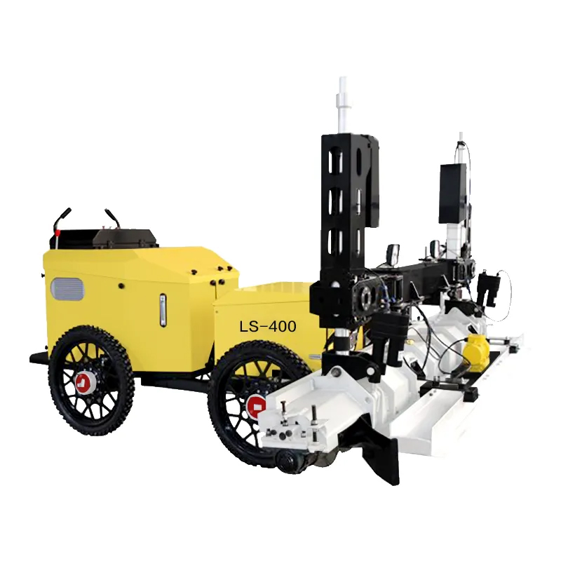 Laser Screed LS-400 provides high-precision concrete floor leveling for industrial ground paving and highway construction projects.