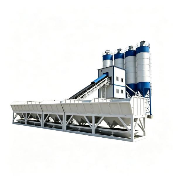 High Speed Wholesale Direct Professional HZS-75 Concrete Batching Plant Source Manufacturer Supply Heavy Duty Concrete Mixing Station for Large Scale Road Bridge and Infrastructure Projects