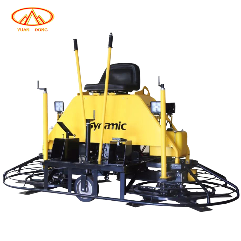 Hot Sale Double Pan Concrete Power Trowel CE Supported Ride-on Road Finishing Thickened Grinding Disc PowerTrowel