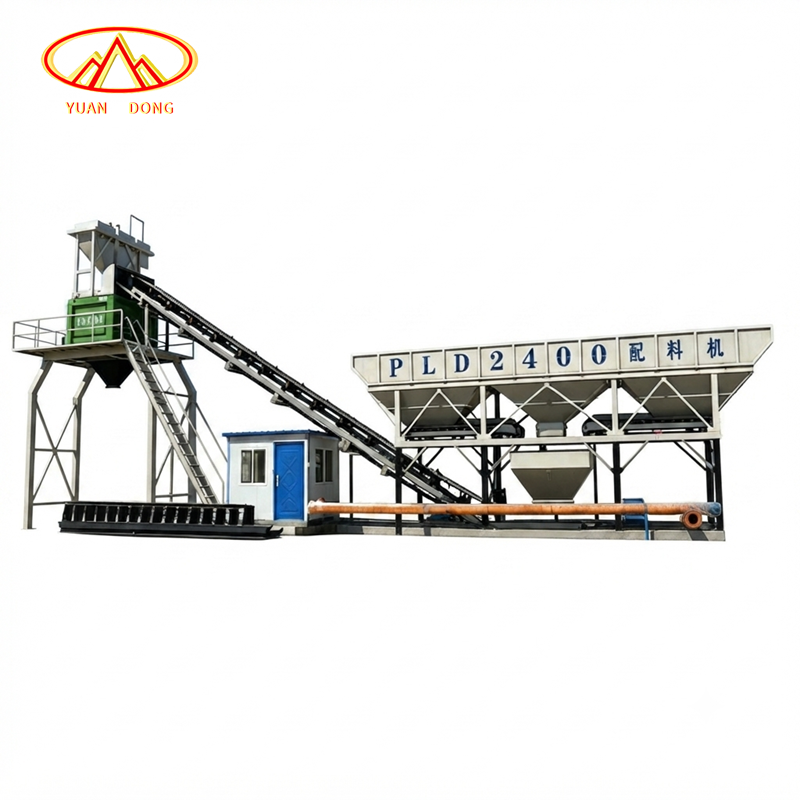 Heavy High-Capacity Cement Sand Mixing Machinery Applications Mobile Concrete Mixing Rapid Deployment Concrete Batching Mixer Plant