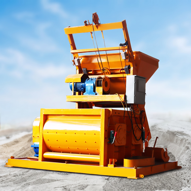 Concrete JS Forced Mixing Machinery Portable concrete batch plant Custom concrete mixer with weigh batching facility