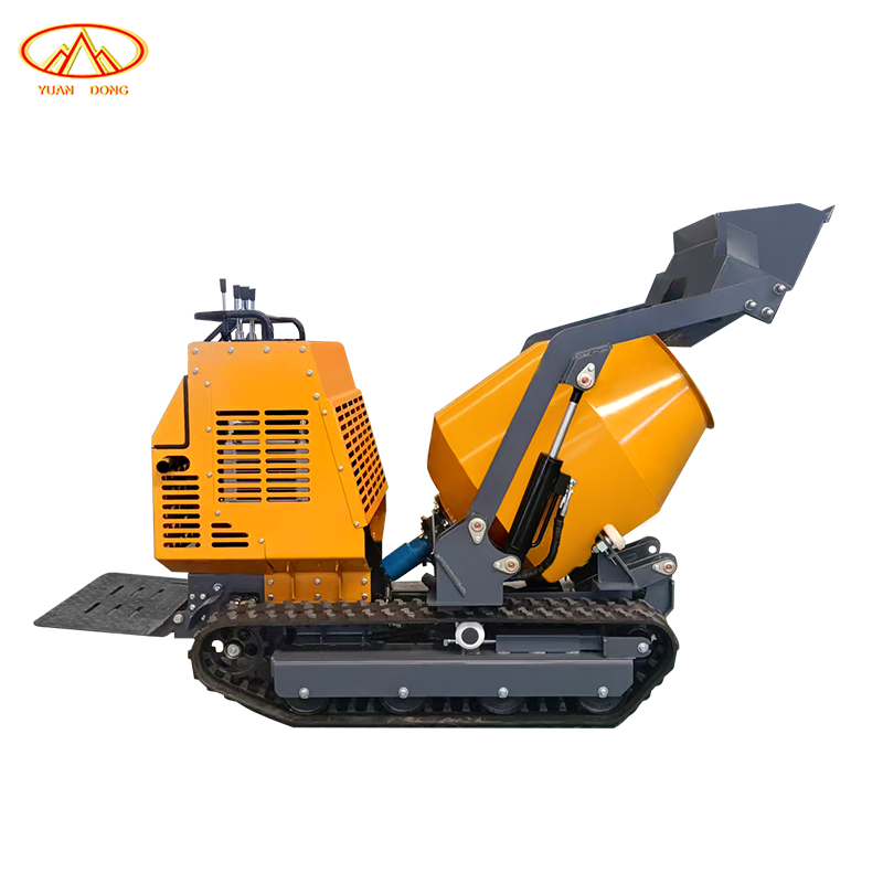 Self-loading All-terrain Mobile Small Mini Concrete Mixer Truck Portable Automatic Track Mobile Cement Mixer Machines