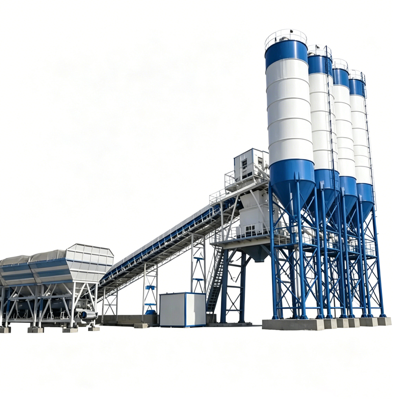 Concrete Batching Plant with Stable Mixing Quality & Compact Modular Structure, Ideal for Commercial Concrete Production and Various Infrastructure Projects