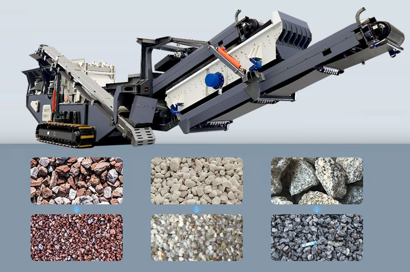 Crawler Jaw Mobile Crushing Station LA-116 Quarry Stone Crushing Equipment