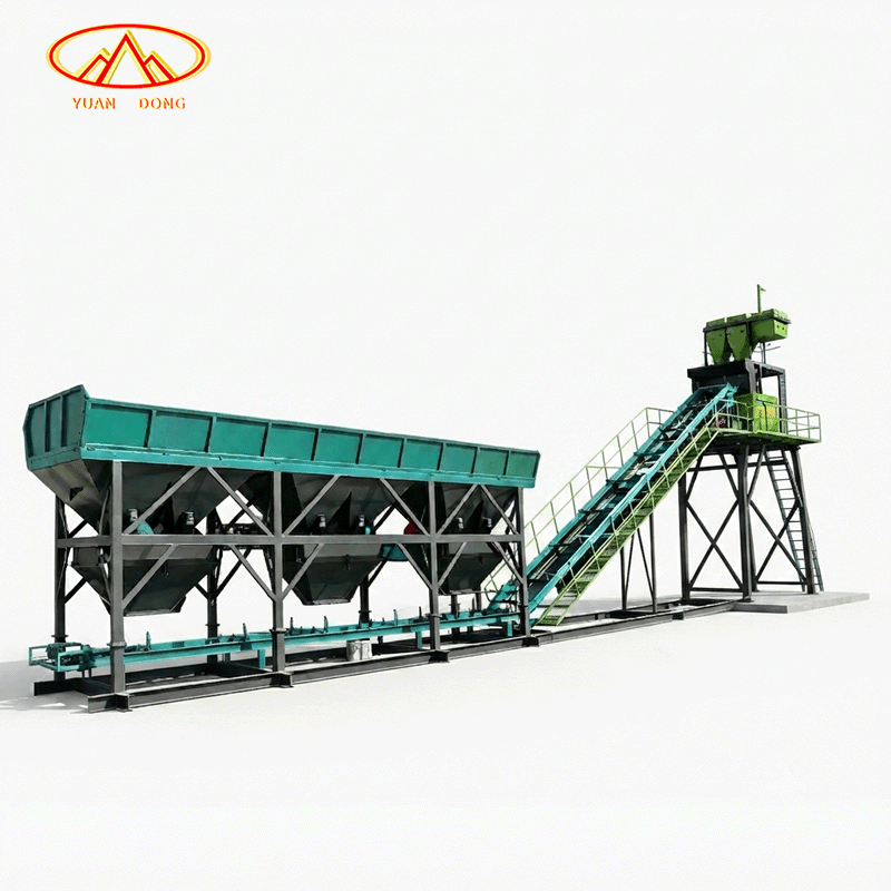 Mobile Portable Concrete Batching Mixing Plant Capacity 90m³/H Cement Sand Batch Mixing Station Factory Custom