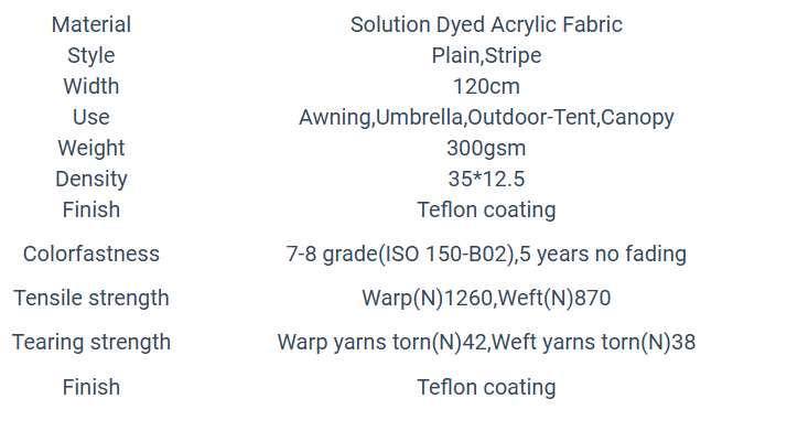 100 solution dyed acrylic fabric a35 -0