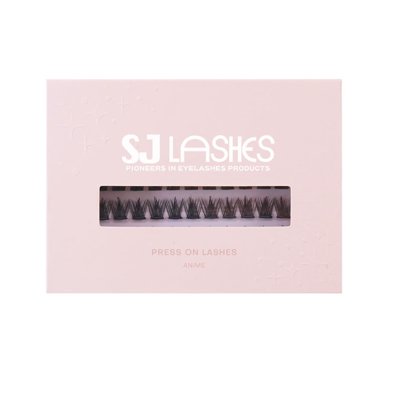SJ LASHES Luxury Magnetic Fold-Out Segmented Eyelash Kit Box | Custom Packaging for Lash Clusters, Bond & Seal, Remover & Applicator