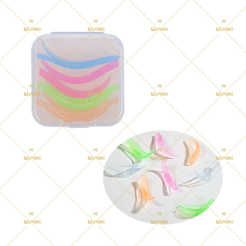 وسادات سيليكون للتلويح الرموش بدون لاصق بأربعة أحجام بالجملة (S/M/L/XL) | دروع رفع الرموش المنحنية من المصنع