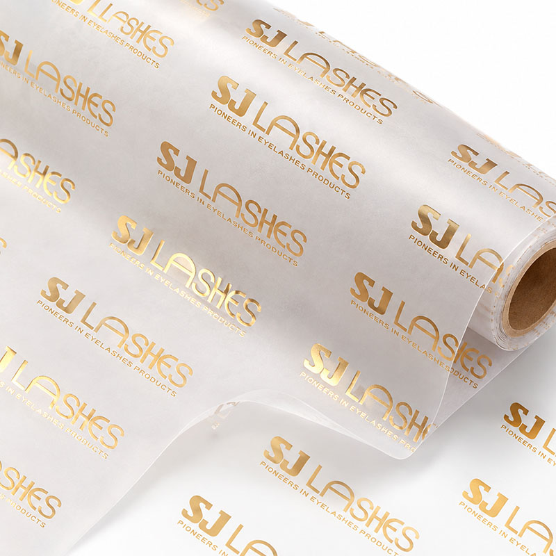 SJ LASHES Factory Wholesale Glassine Wrapping Paper with Logo | Printed & Gold Foil OEM/ODM 