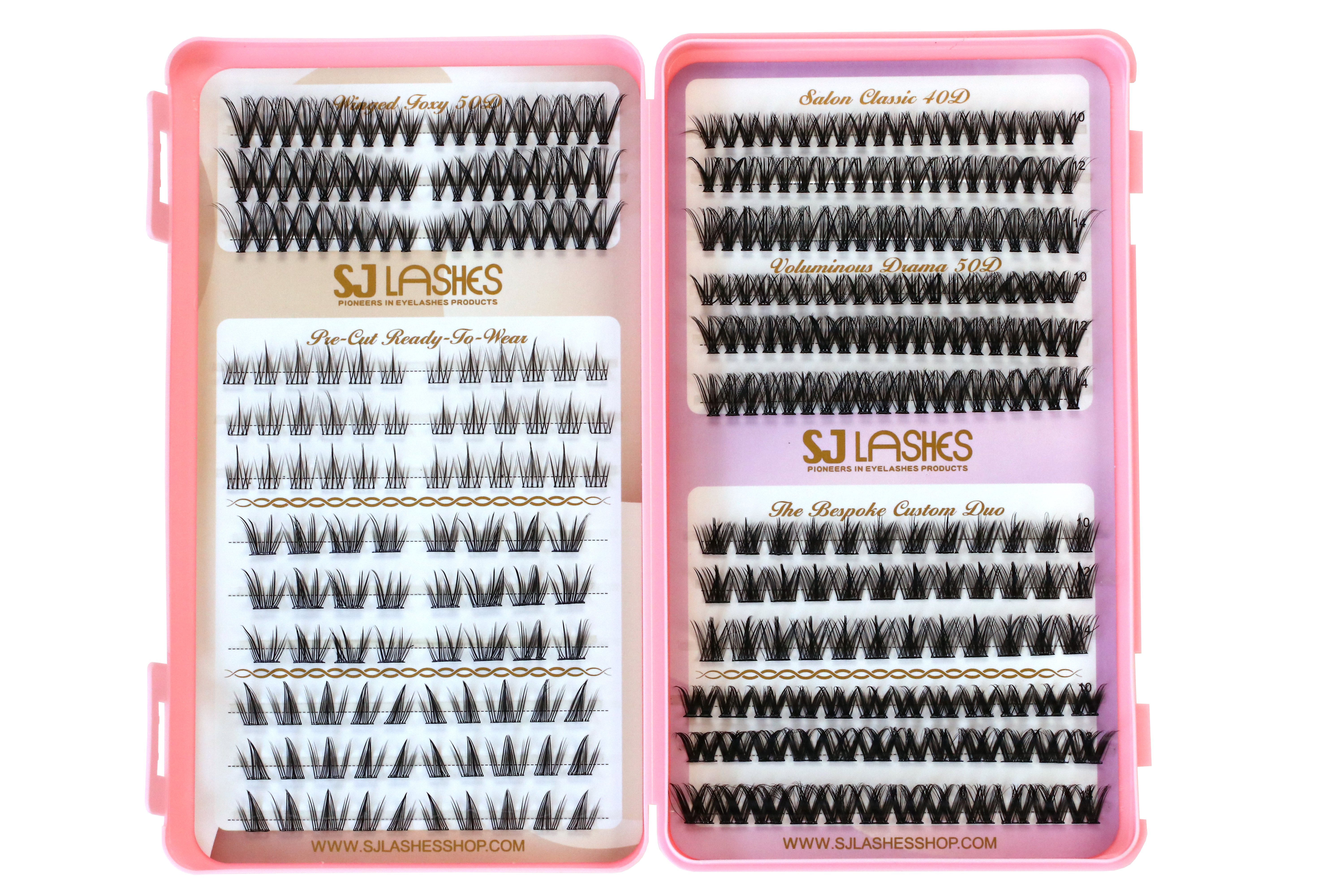 SJ LASHES Factory Wholesale Segment Lash Book Cards with Gold Print | Custom Logo Private Label Lash Card Pages OEM/ODM 
