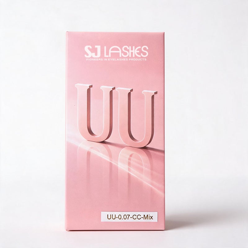 SJ LASHES Fabrik Großhandel Luxusrosa magnetische Wimpern-Geschenkbox | Individuelles Logo, Private-Label-Gewebte-Volumen-Wimpern-Box mit 3D-Prägung, OEM/ODM