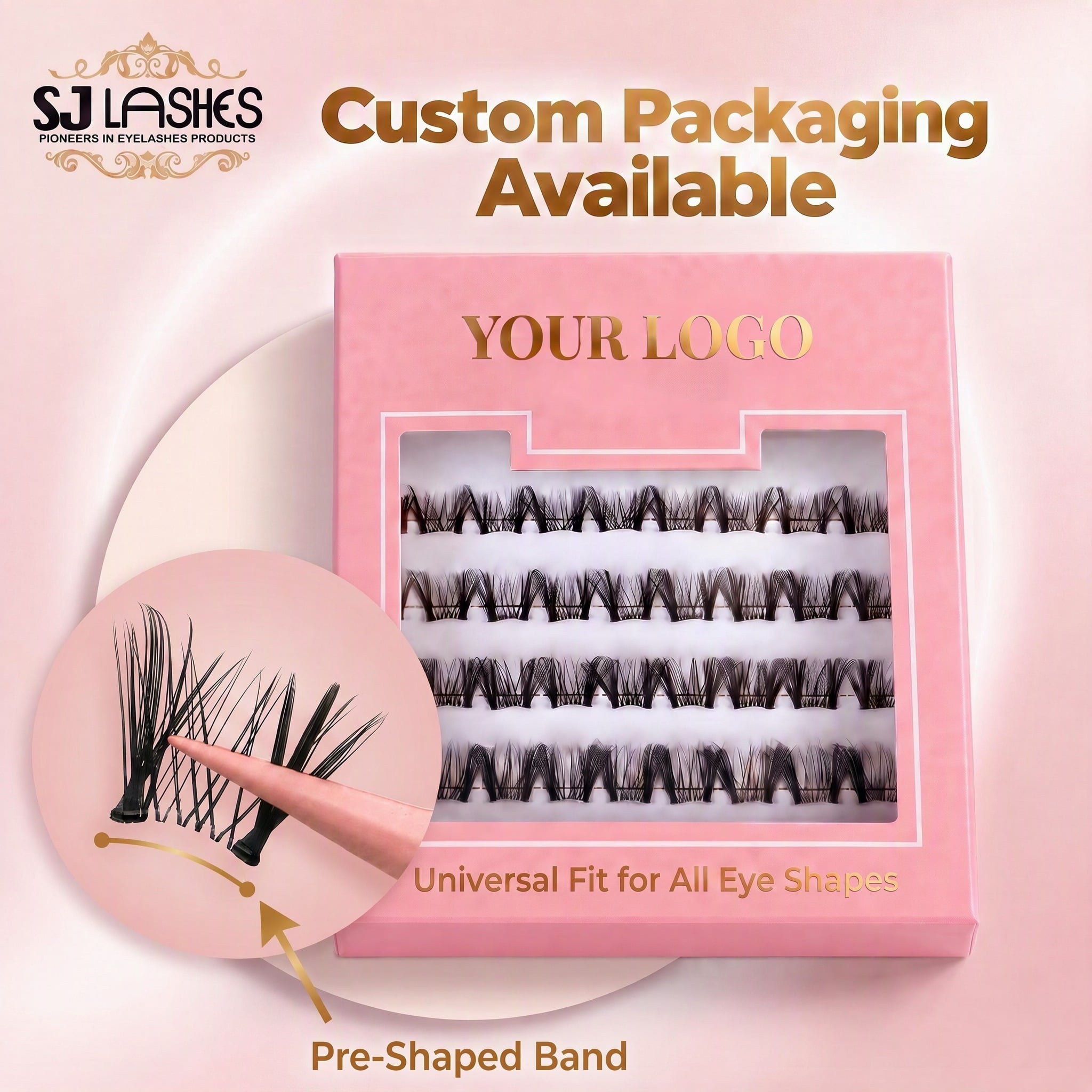 Pink Segmented Lash Box: Curved-Band Glue-Free Lashes — The 2026 OEM Packaging Guide