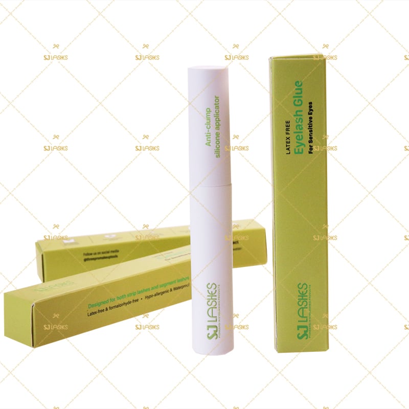 مصنع SJ LASHES بالجملة تسمية خاصة صندوق تغليف لاصق الرموش 5 مل | شريط لاصق للرموش بشعار مخصص علبة تجزئة OEM