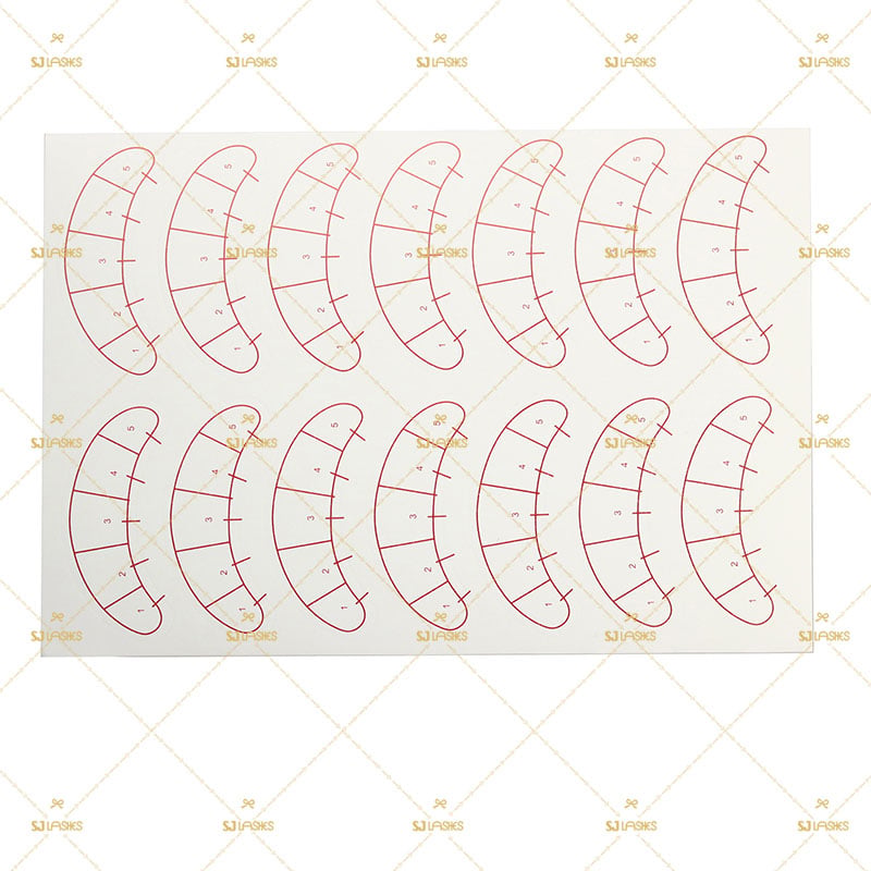 Großhandel Wimpernverlängerungs-Übungs-Patches (10 Stück/Verpackung) | Fabrik-Wimpernverlängerungs-Schulungsvorlage