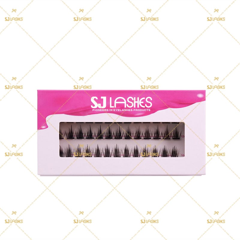 SJ LASHES Fabrik Großhandel luxuriöse magnetische Wimperngeschenkbox | hochwertige segmentierte Wimpernverpackung mit großem Sichtfenster OEM