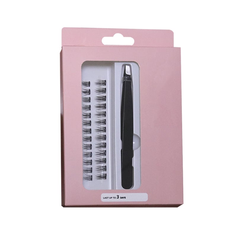 SJ LASHES: Individuelle DIY-Cluster-Wimpern-Kit-Verpackung im Großhandel | Private-Label-segmentiertes Wimpern-Set mit Bond-Siegel und Pinzette | Professionelle Starter-Kit-Box für Wimpernverlängerungen, OEM