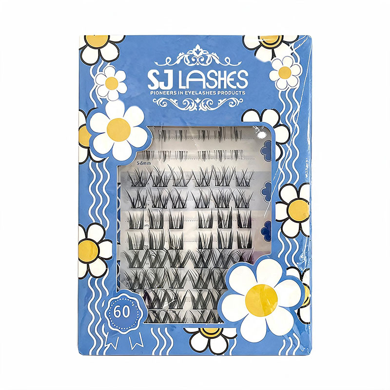 SJ LASHES Fabrik Großhandel künstlerische Serie segmentierte Wimpernpappschachtel | Individuelles Logo, Private Label, Mehrstil-DIY-Wimpernschachtel mit Sichtfenster OEM/ODM