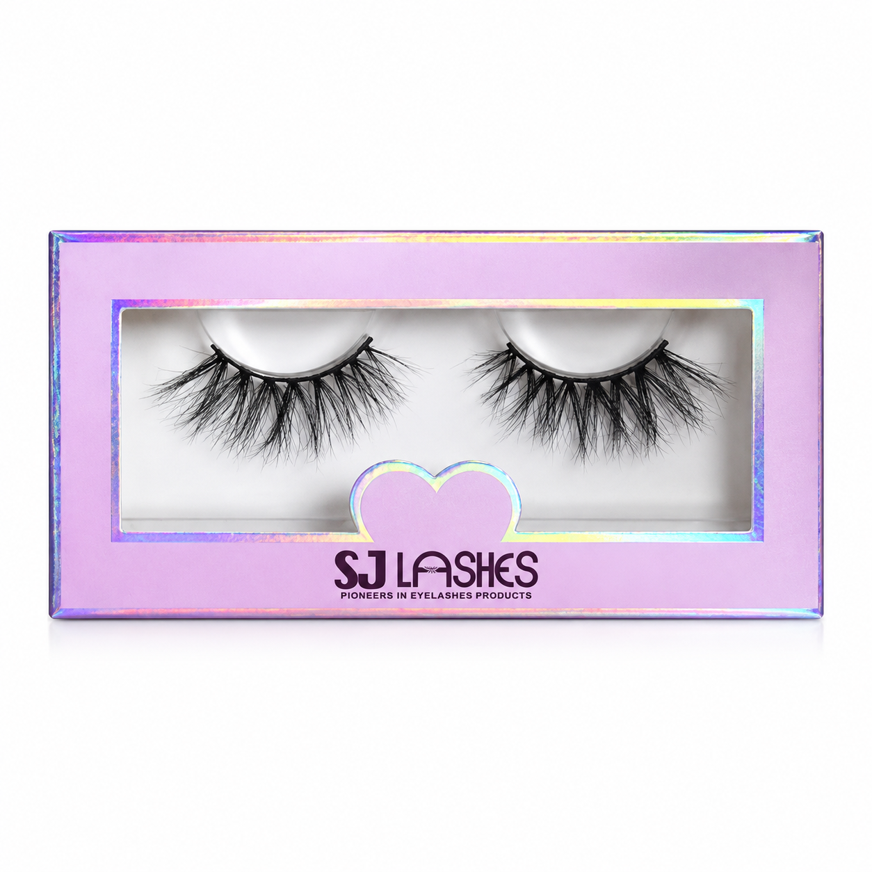 SJ LASHES Factory Wholesale Holographic Single Pair Lash Box | Custom Logo OEM/ODM 
