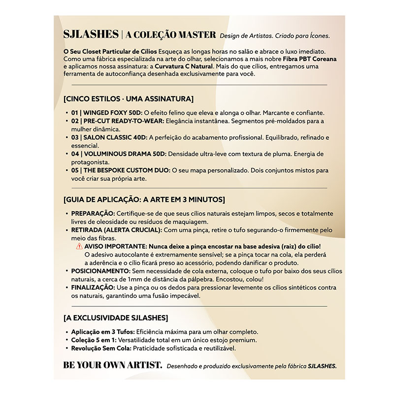 SJ LASHES Factory Wholesale Premium Custom Lash Instruction & Aftercare Card | Personalized Style Menu Greeting Card Business Insert Private Label OEM/ODM 