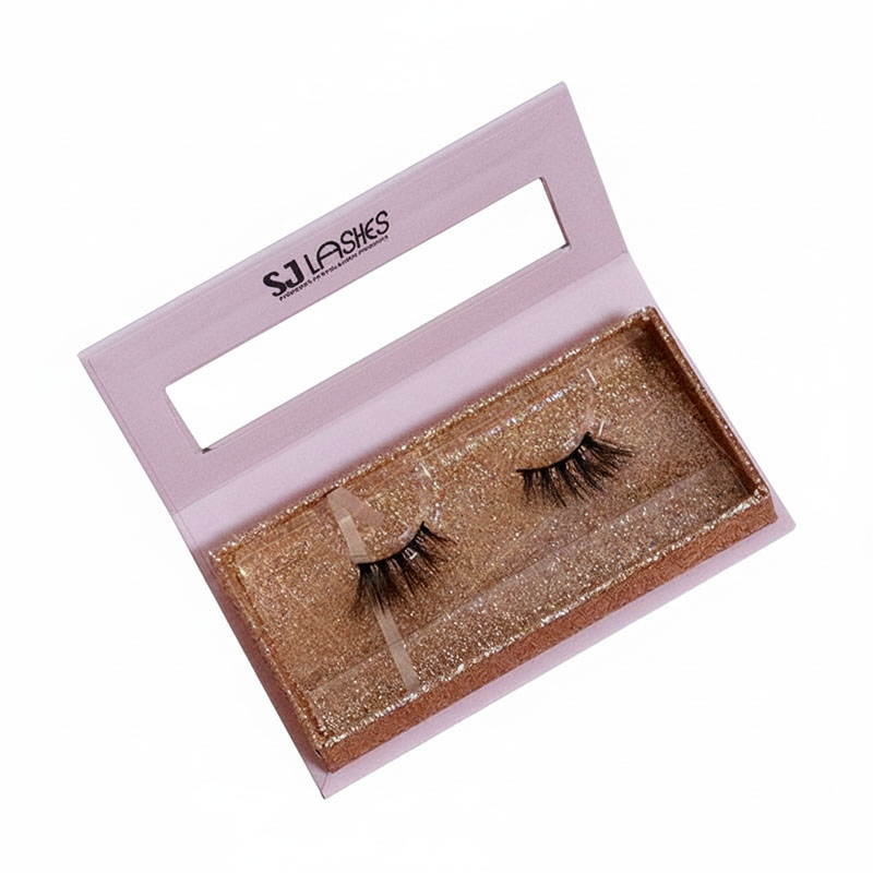 SJ LASHES Fabrik Großhandel Luxus-magnetische Wimpern-Geschenkbox mit Fenster | Individuelles Logo, Private-Label-, Premium-Wimpernbox mit Fenster, OEM/ODM