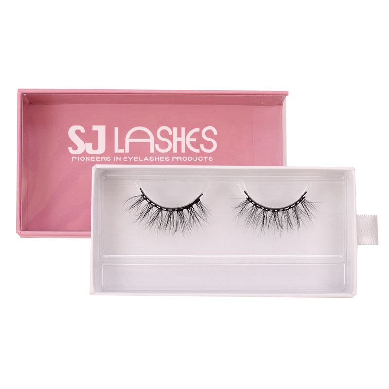 SJ LASHES Fabrik Großhandel Private-Label-kundenspezifische rosa Schublade für Wimpernverpackung | Karton-Hüllschachtel mit Zugband, OEM