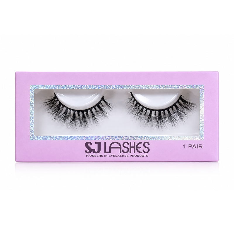 SJ LASHES Factory Wholesale Holographic Single Pair Lash Box | Custom Logo OEM/ODM 
