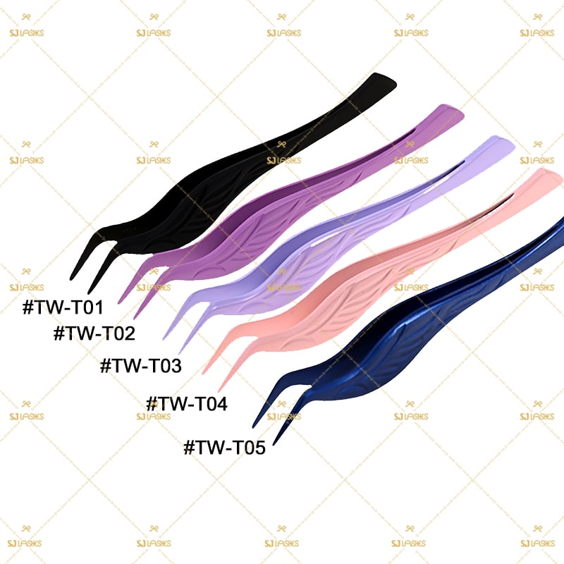 Factory Wholesale Curved Soft Touch Lash Tweezer (TW-T) | Gradient Applicator