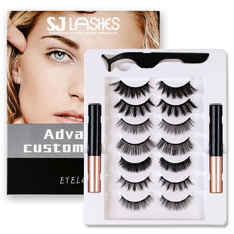 SJ LASHES Fabrik Großhandel Luxus-Streifen-Wimpern-Papierbox | Individuelles Logo, Private-Label-Verpackung, erweiterte individuelle Anpassung, Wimpern-Verpackung, OEM/ODM
