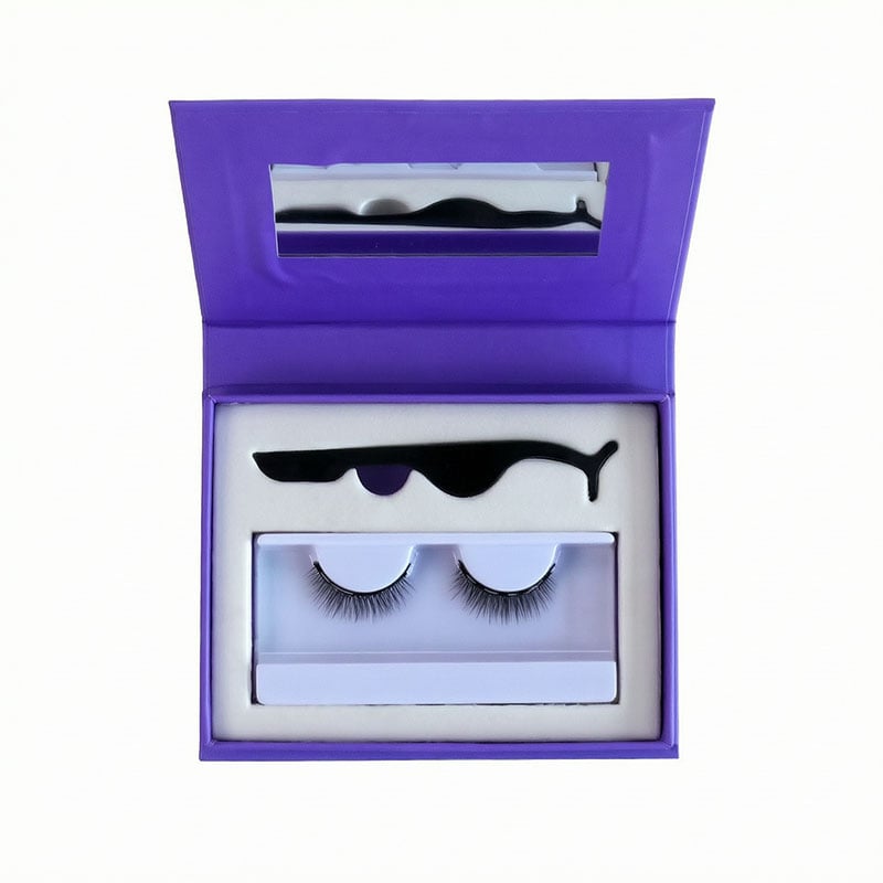 SJ LASHES Fabrik Großhandel Luxus-magnetische Wimpern & Eyeliner Geschenkbox-Set | Individuelles Logo, Private-Label, klebstofffreies Wimpern-Set mit integriertem Spiegel und Applikator, OEM/ODM
