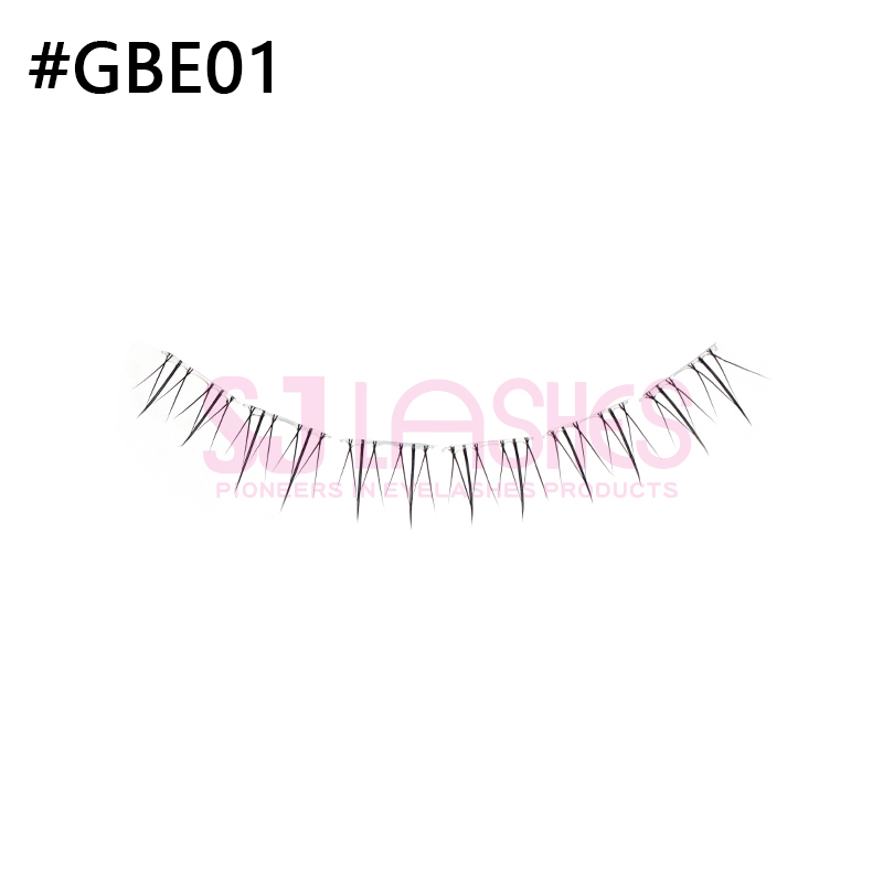 Vorgeklebte untere Clustermaschenwimpern#GBE