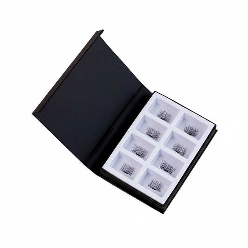SJ LASHES Fabrik Großhandel Luxus-Set mit 4 Paar magnetischen Cluster-Wimpern in Geschenkbox | Individuelles Logo, Private Label Mehrfach-Wimpern-Set Verpackung OEM/ODM