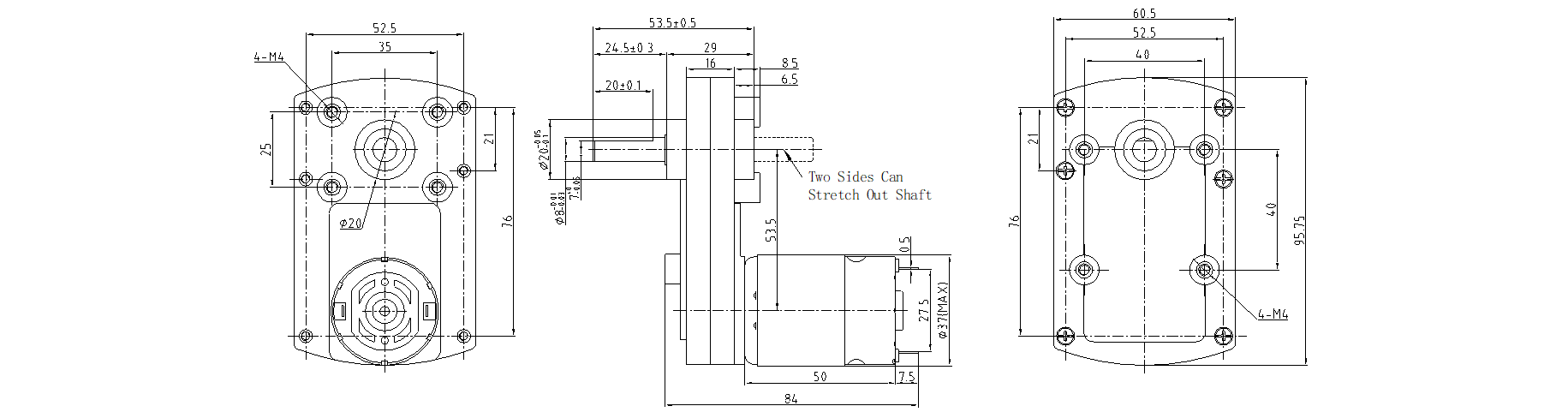 manufacturer 9660mm gearbox 12v 12 volt 12vdc 10kgcm 20kgcm 10w 12w brush dc flat gear reduction motor with ce rohs-0