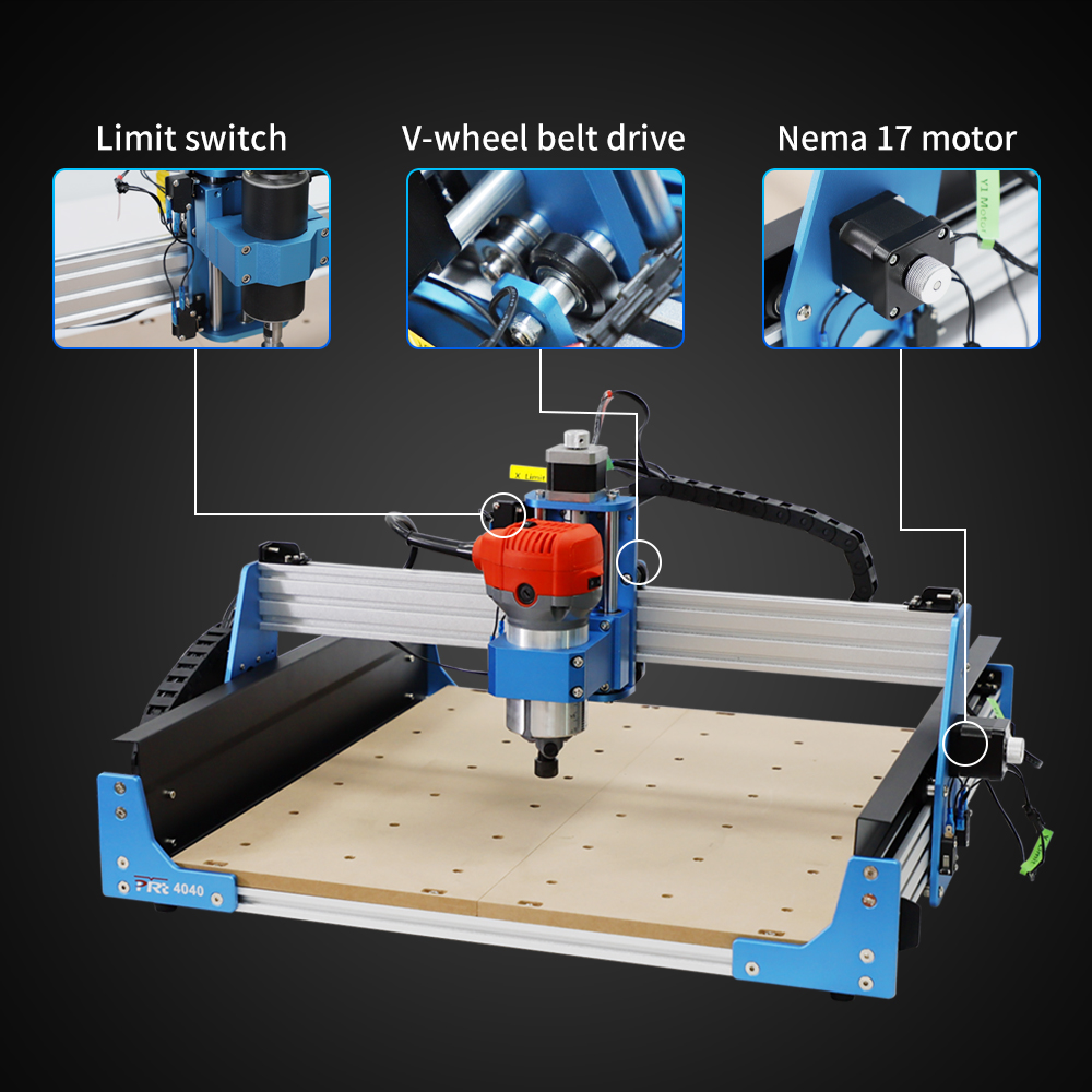 PRTCNC 4040 Max Newest CNC Router Machine available wih 20W&40w Laser and Trimmer supplier