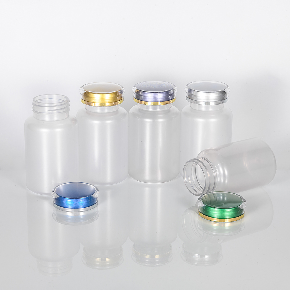 ZLS-150ml PET Gold Electroplating Pharmaceutical Plastic Bottle Supplyment Bottle