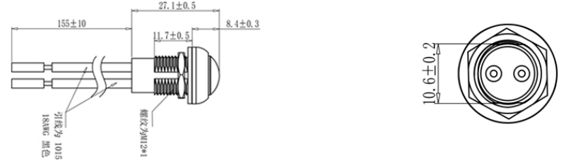 A400 Series 12mm Push Button Switch details