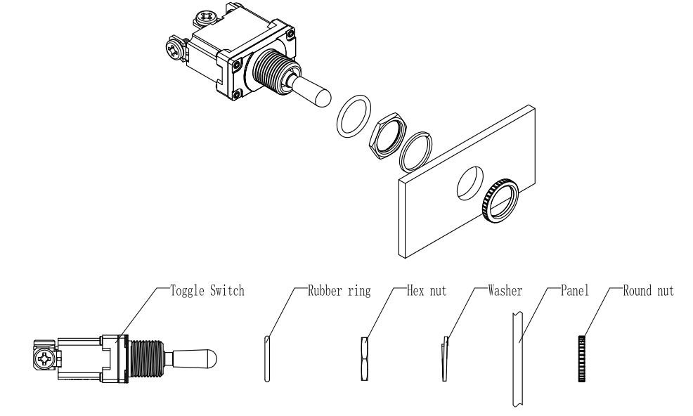 T500 Series Waterproof Toggle Switch manufacture