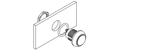 A400 Series 12mm White Housing Push Button Switch factory