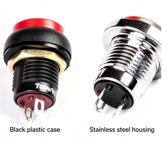 Stainless Steel vs Plastic Push Button Switch: Material Differences, Performance Comparison & Selection Guide