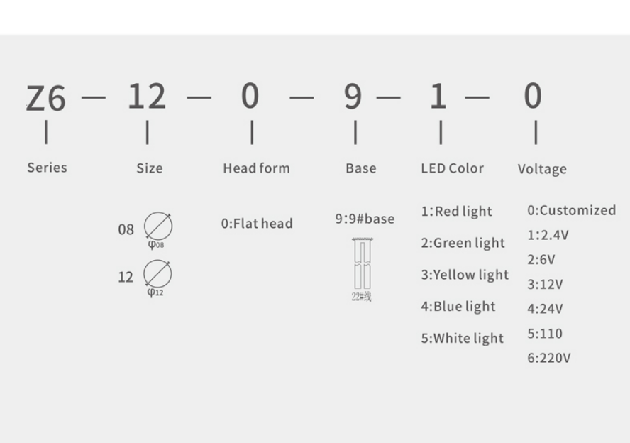Z600 Series Waterproof LED Indicator Light factory