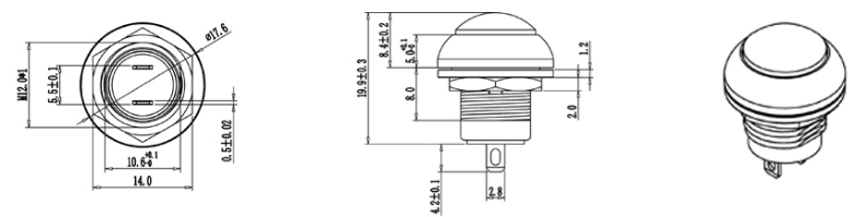 A400 Series 12mm Push Button Switch supplier