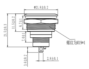 A400 Series 19mm Push Button Switch supplier