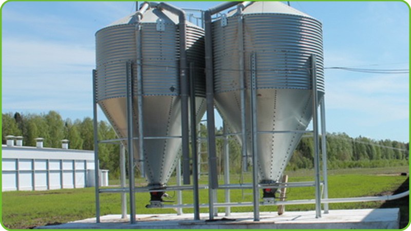 Galvanized Feed Silo